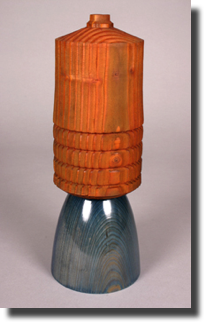 Orange Buoy
Fir, cypress, dyes, lacquer
16 X 5 X 5 Inches